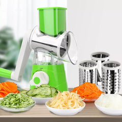 Vegetable Drum Slicer – Rotary Grater & Cutter