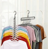 9-Hole Clothes Hanger (Pack of 3) – Space-Saving Wardrobe