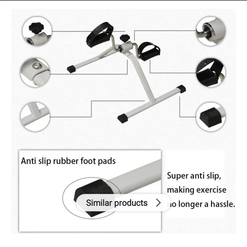 Mini Exercise Cycle Pedal Exerciser | Portable Home Workout Bike for Arms & Legs