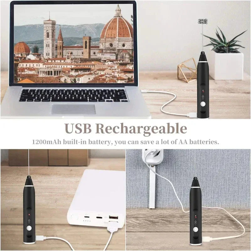 USB Coffee & Egg Beater – Portable Mixer
