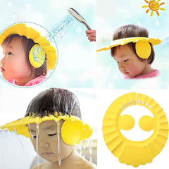 Baby Shower Cap (3 pcs) – Adjustable Bath Hat
