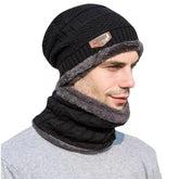 Winter Cap 2 in 1 & Neck Warmer Beanie Set – for Men & Women