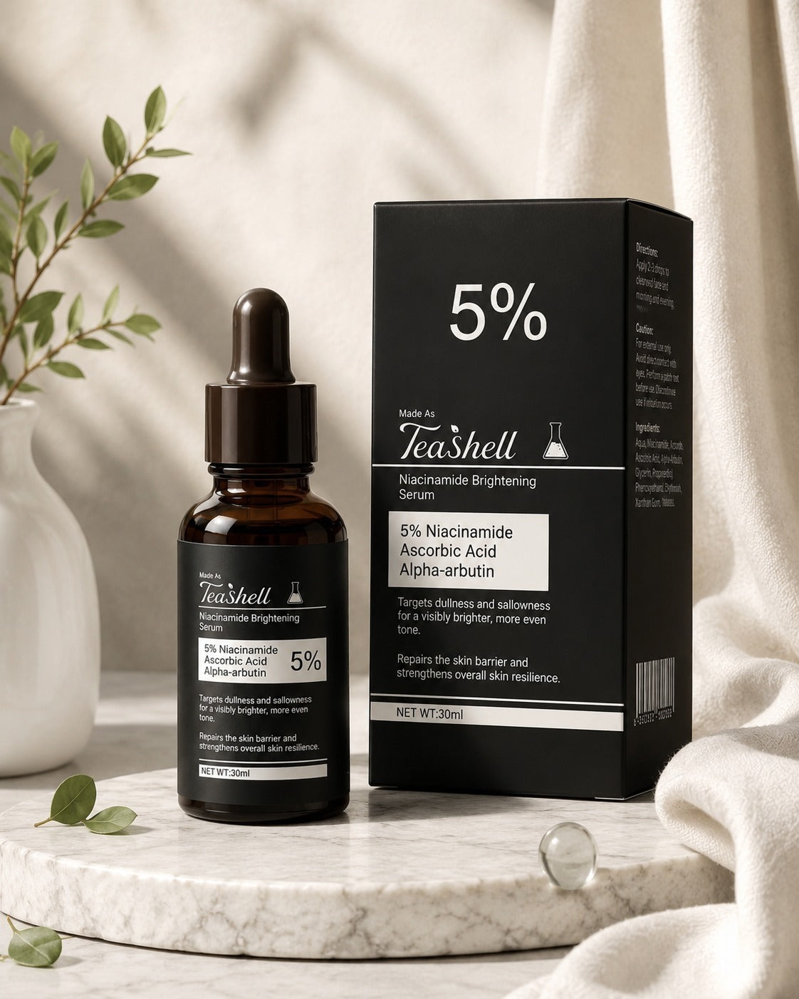 Teashell 5% Niacinamide Brightening Serum