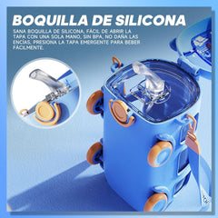 Kids Bus Shape Water Bottle – Cute Leak-Proof Design