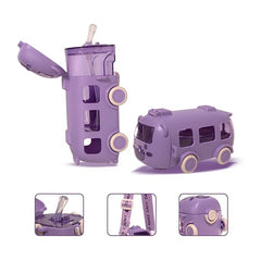 Kids Bus Shape Water Bottle – Cute Leak-Proof Design