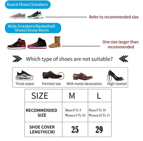 Silicone Shoe Covers – Waterproof & Reusable Protector