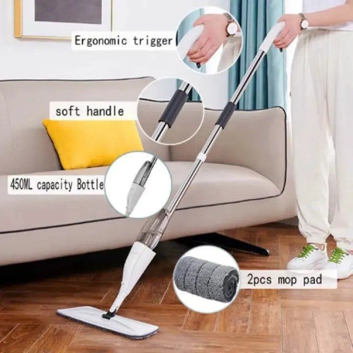 Spray Mop – Healthy Flat Floor Cleaner with Refillable Bottle