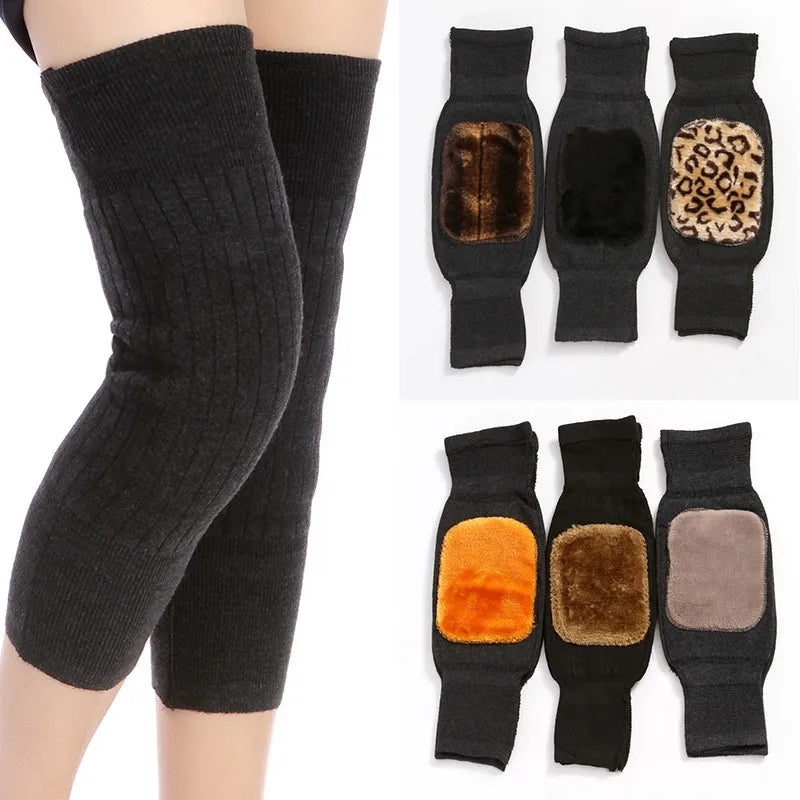 Warm Wool Knee Pads - Knee Support & Protector for Winter