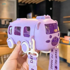 Kids Bus Shape Water Bottle – Cute Leak-Proof Design