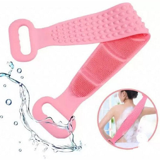 Silicone Shower Scrubber Belt – Double-Sided Body Brush
