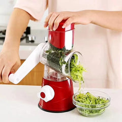 Vegetable Drum Slicer – Rotary Grater & Cutter