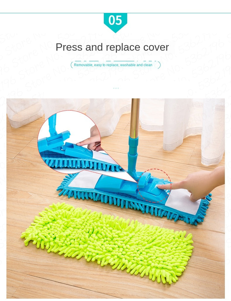 Telescopic Microfiber Mop – Flat Floor Cleaning Tool