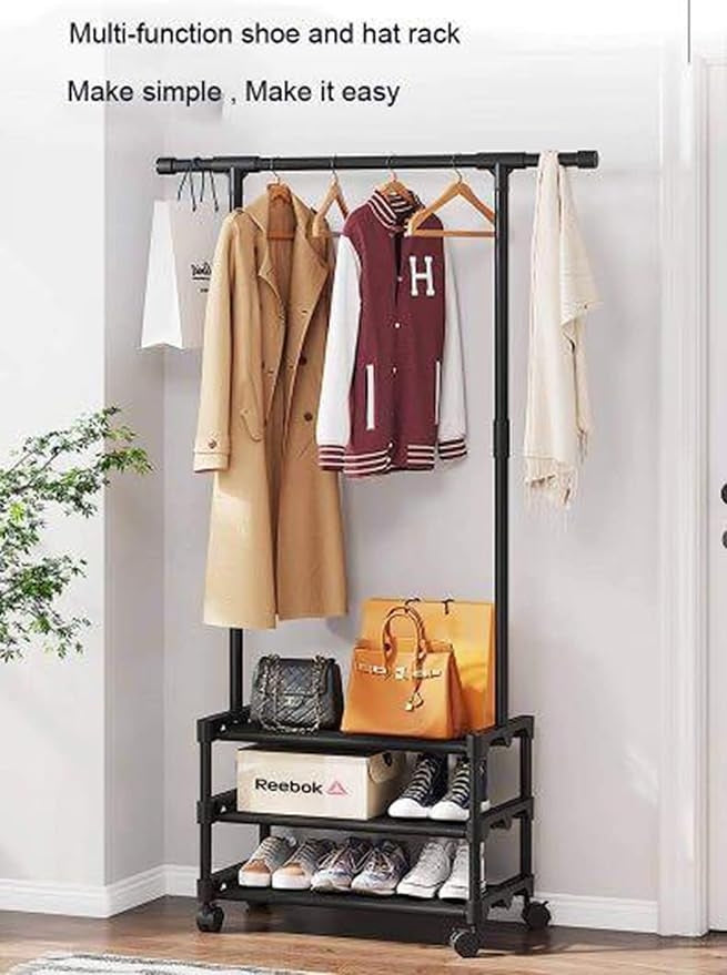 Multi-Layer Clothes Rack – 2/3-Tier Floor-Standing Garment Organizer