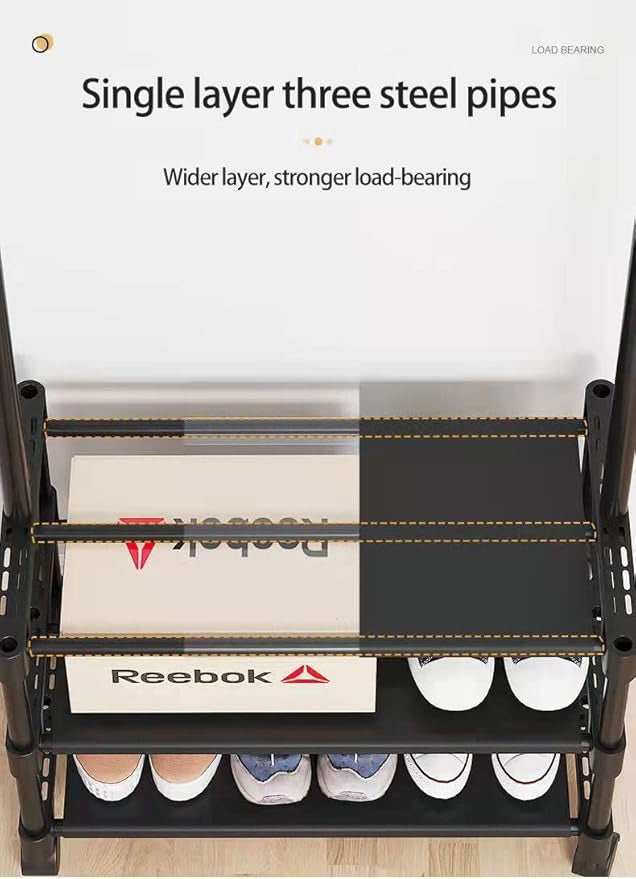 Multi-Layer Clothes Rack – 2/3-Tier Floor-Standing Garment Organizer