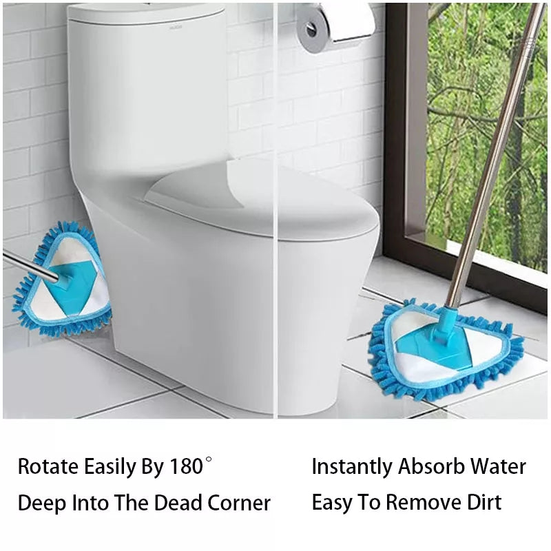 Microfiber Triangle Mop – Corner Cleaning Tool