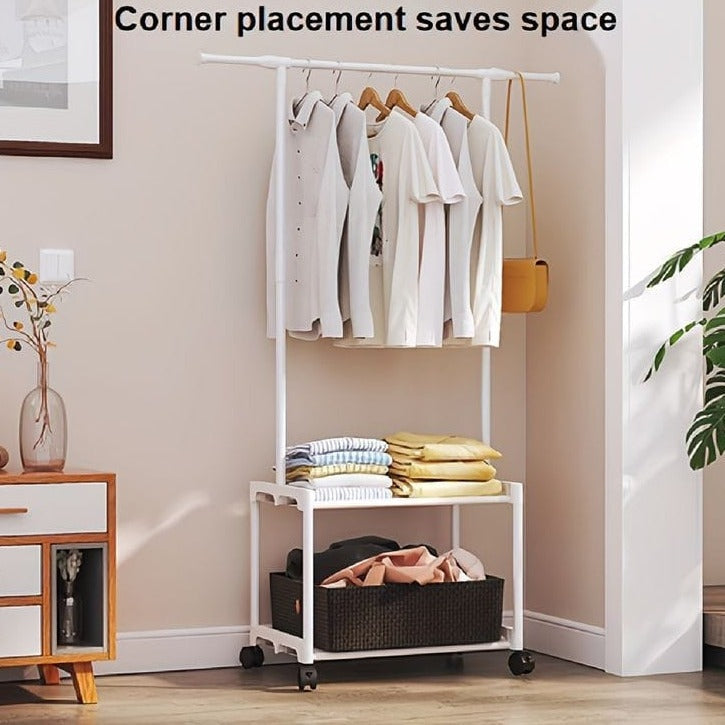 Multi-Layer Clothes Rack – 2/3-Tier Floor-Standing Garment Organizer