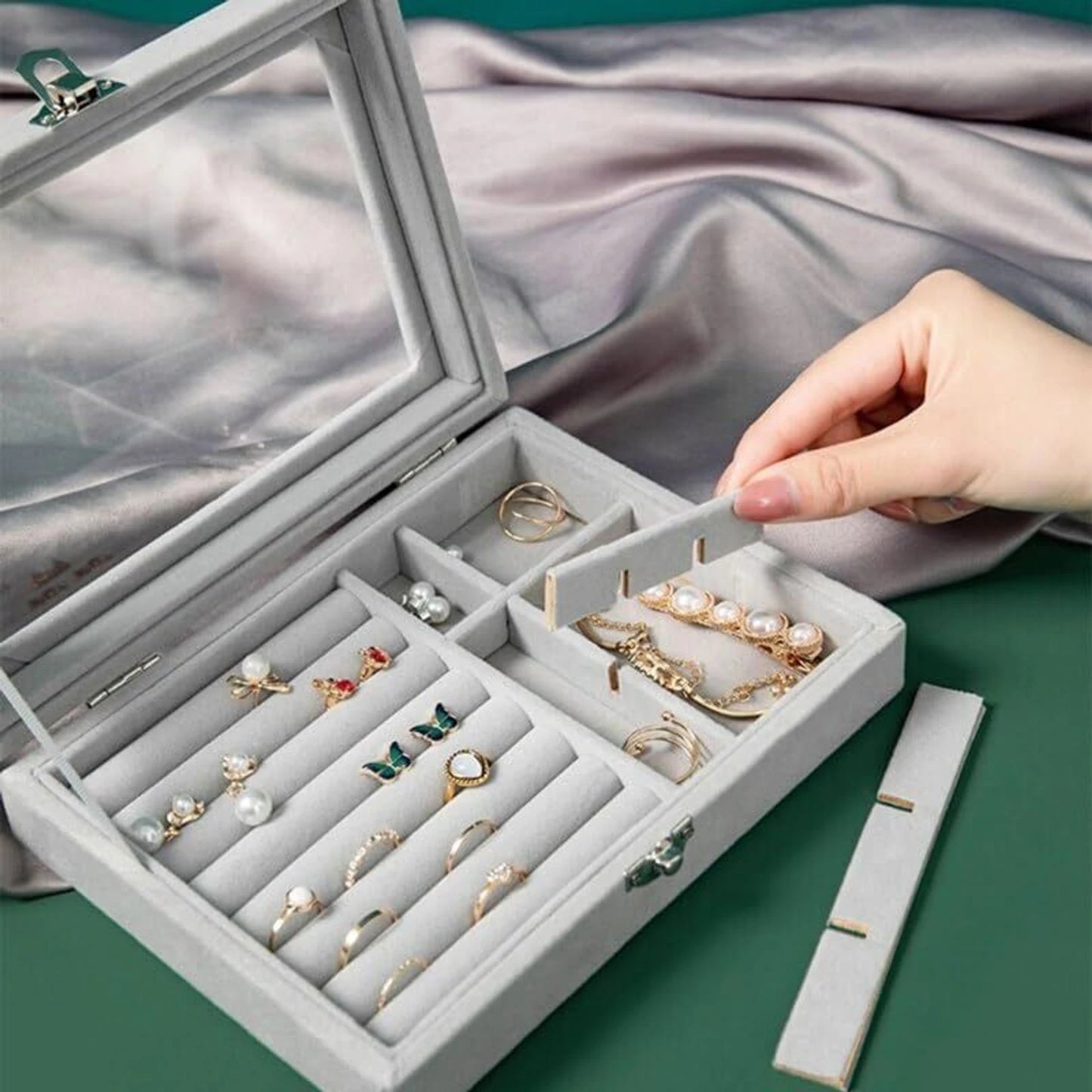 Velvet Jewelry Storage Box