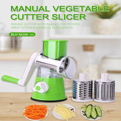 Vegetable Drum Slicer – Rotary Grater & Cutter