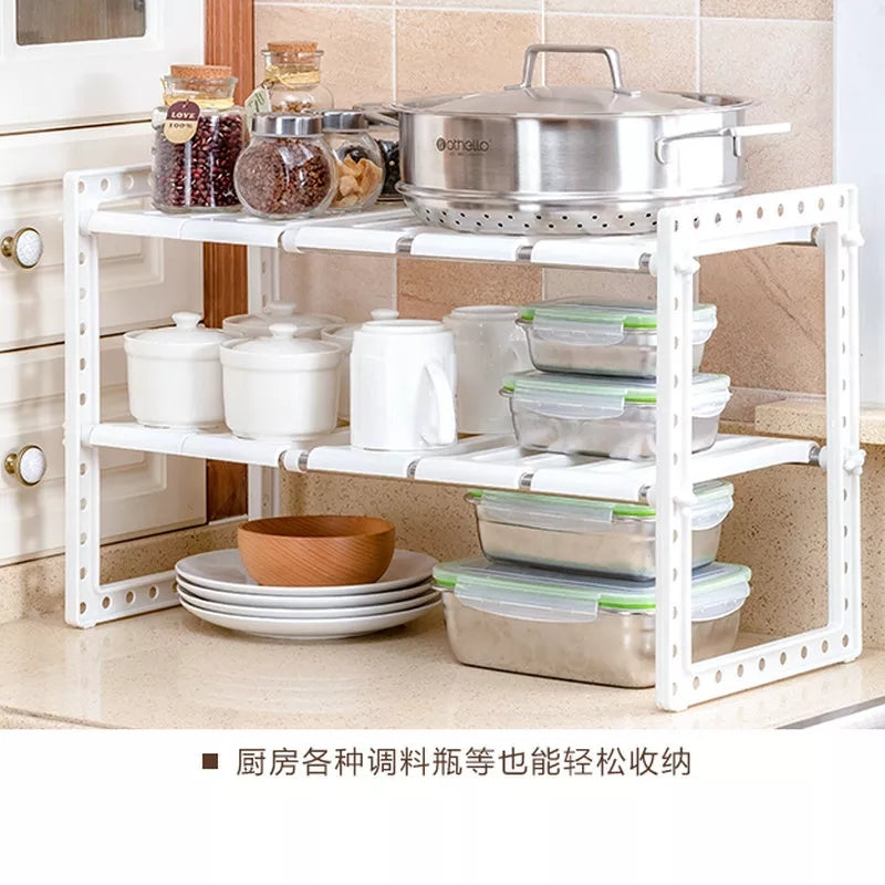 Under Sink Shelf – Adjustable Storage Organizer