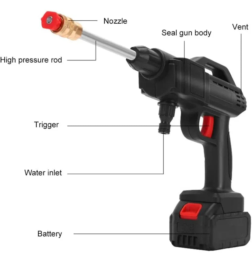Cordless Pressure Washer with Multi-Function Nozzles  998Vh | Washing Kit