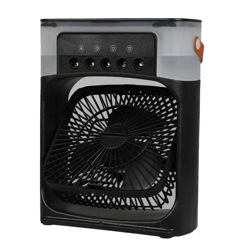 Portable USB Air Cooler Desk Fan with Water Spray – Mini AC