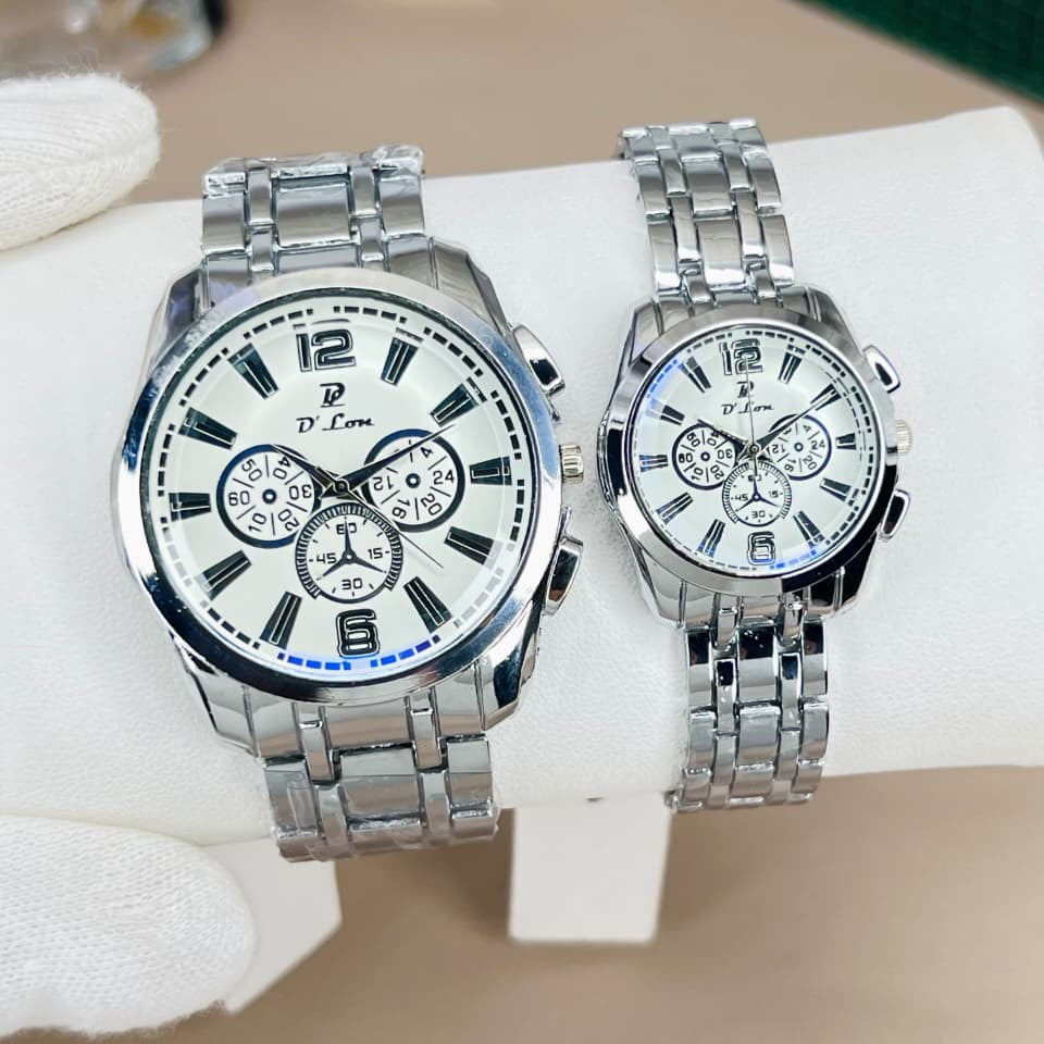 Legacy Prime Couple Watch Set Stainless Steel – Elegant Matching Timepieces