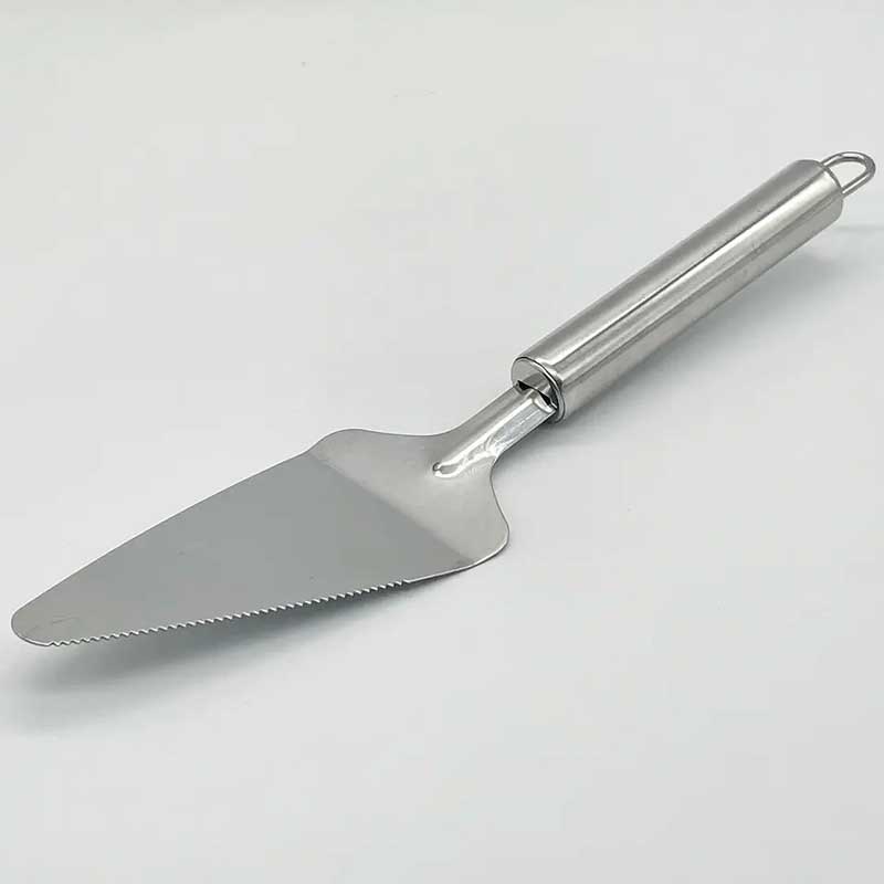 Stainless Steel Pizza & Cake Lifter with Side Cutter