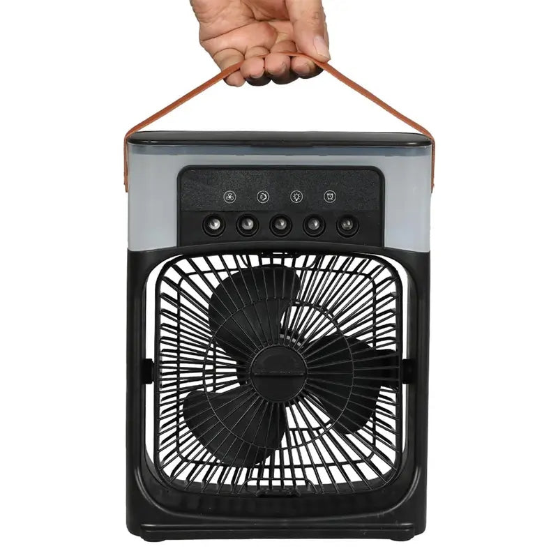 Portable USB Air Cooler Desk Fan with Water Spray – Mini AC