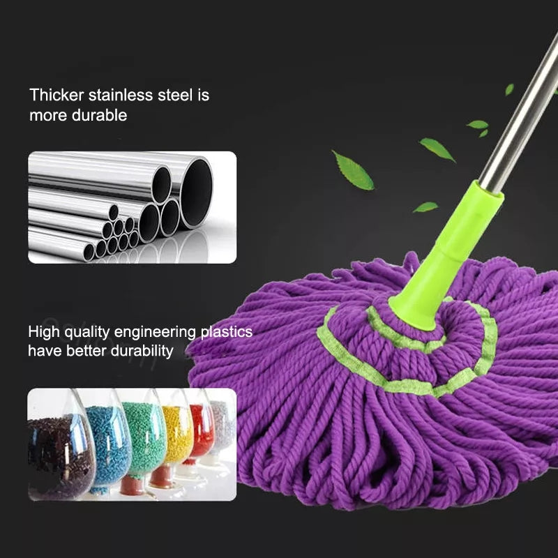 Telescopic Twister Mop – 360° Rotating Cleaner