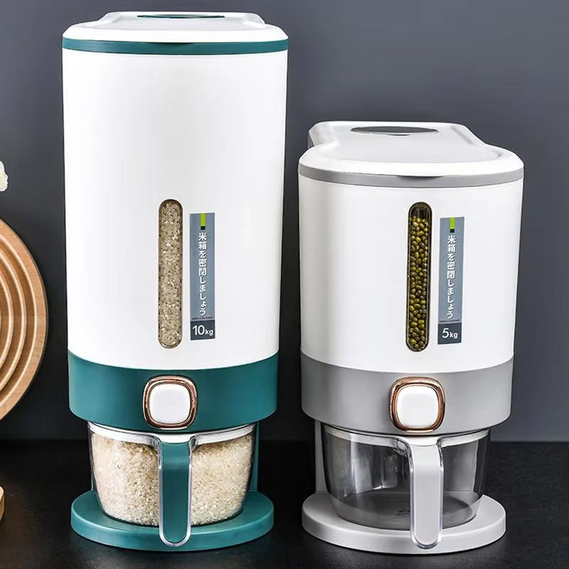 5kg & 10kg Rice Storage Container – Airtight Grain Bucket