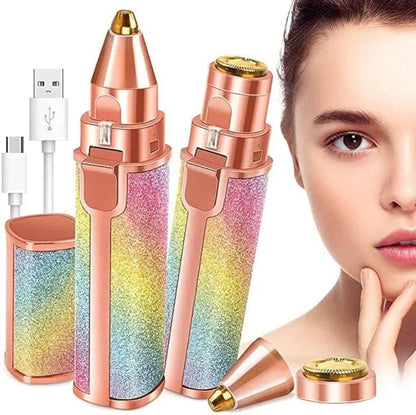 2in1 Rechargeable Eyebrow & Facial Hair Remover