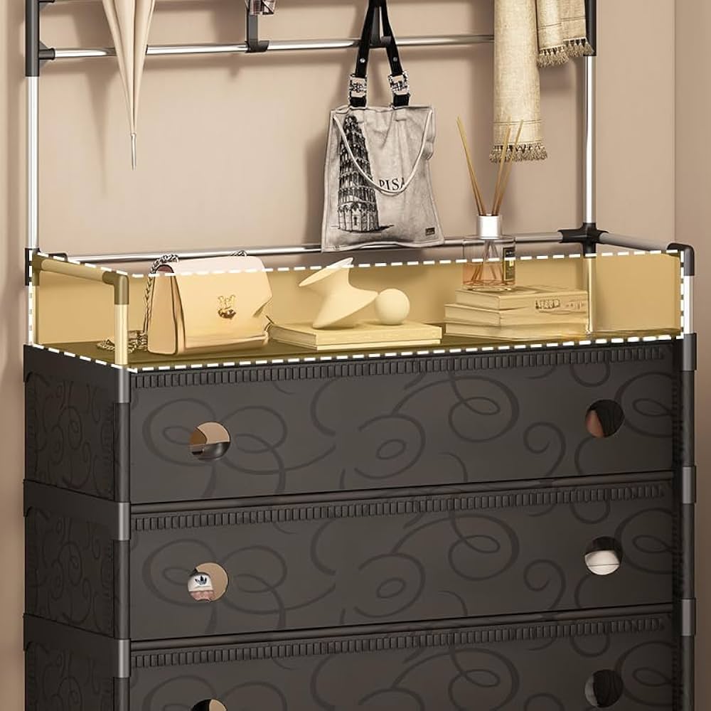 Dust-Proof Multifunctional Coat & Shoes Rack | Heavy-Duty Storage Organizer