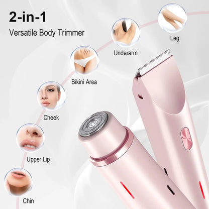 Dual Head Shaver | 2-in-1 Body & Facial Hair Trimmer