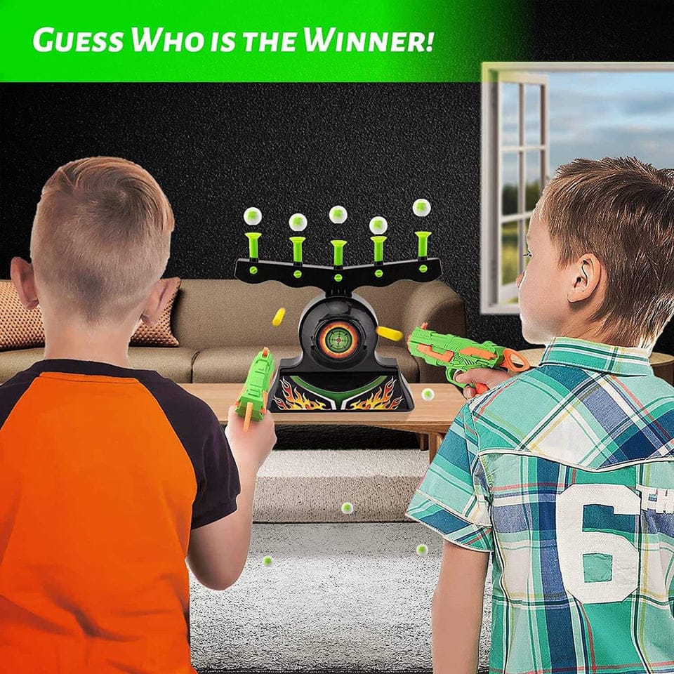 Air Hover Shot Gun Game – Floating Ball Targets, Adjustable Airflow, Hand-Eye Coordination & Indoor Family Shooting Practice Game for Kids & Adults