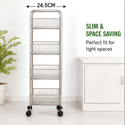 Multi Layer Storage Trolley Rack