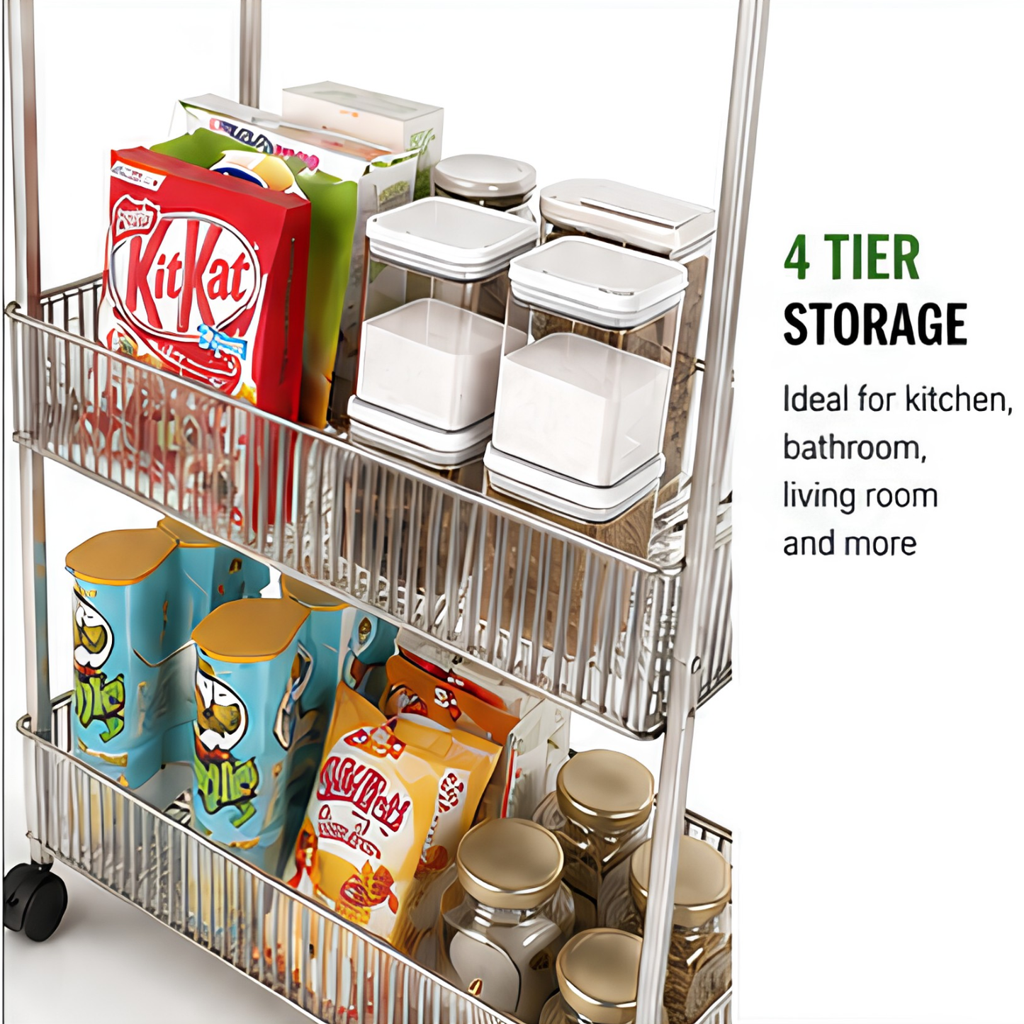 Multi Layer Storage Trolley Rack