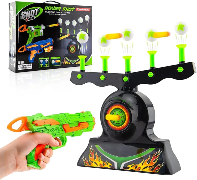 Air Hover Shot Gun Game – Floating Ball Targets, Adjustable Airflow, Hand-Eye Coordination & Indoor Family Shooting Practice Game for Kids & Adults