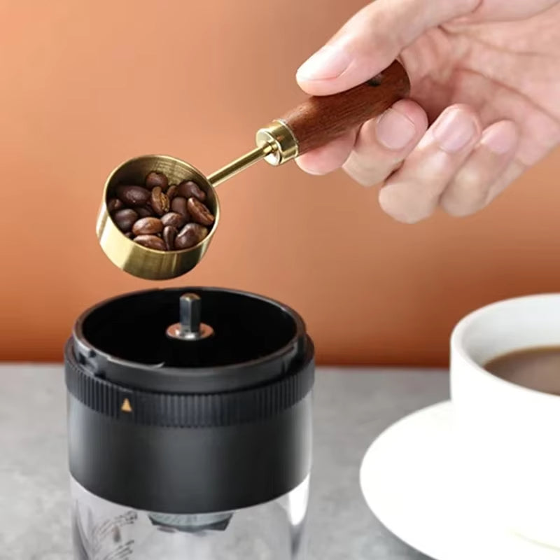 Stainless Steel Measuring Spoons with Wooden Handle – Baking Tools