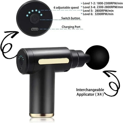 Muscle Relaxation Gun Massager | Deep Tissue Handheld Percussion Massager