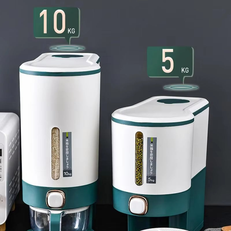 5kg & 10kg Rice Storage Container – Airtight Grain Bucket