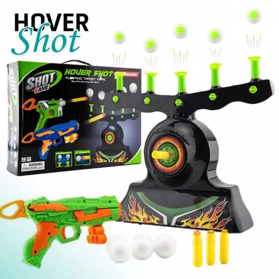 Air Hover Shot Gun Game – Floating Ball Targets, Adjustable Airflow, Hand-Eye Coordination & Indoor Family Shooting Practice Game for Kids & Adults