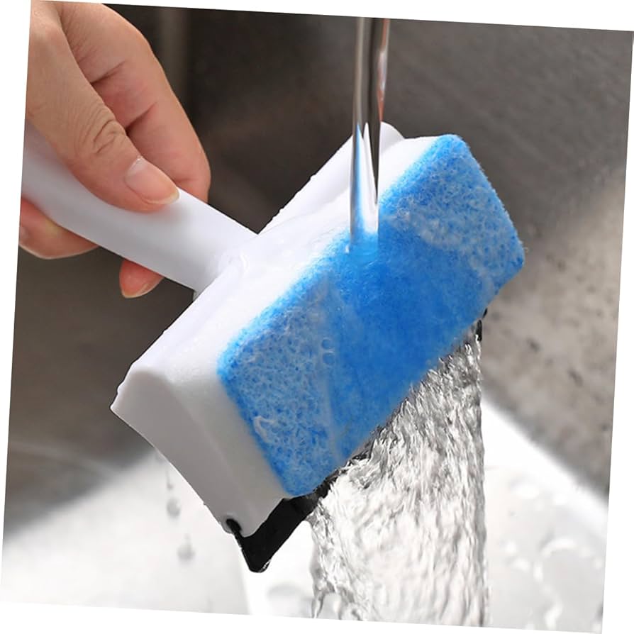 2-in-1 Window Cleaner Brush – Scrubber & Squeegee Tool