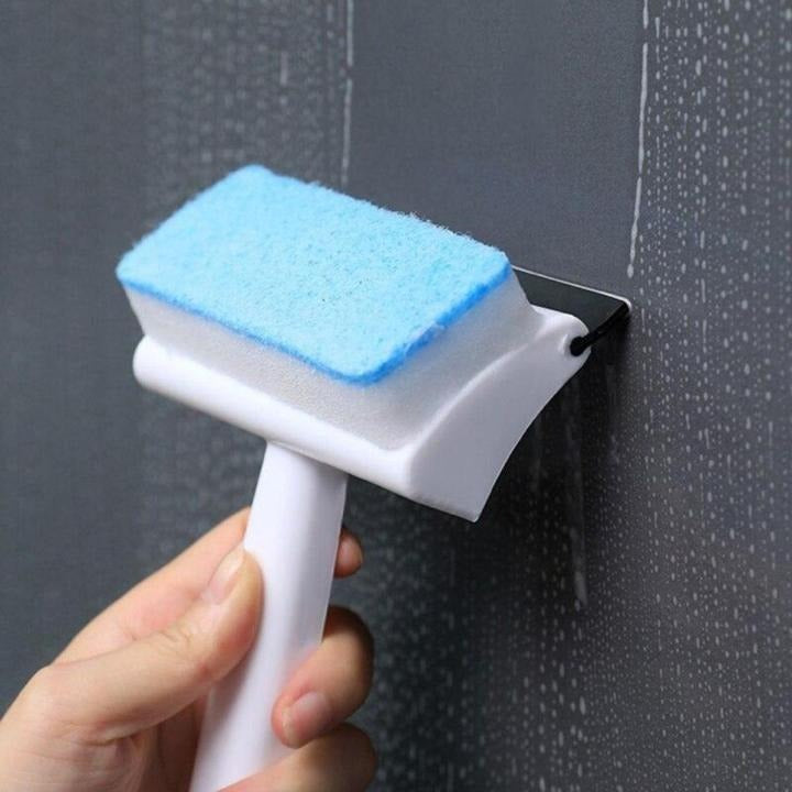 2-in-1 Window Cleaner Brush – Scrubber & Squeegee Tool
