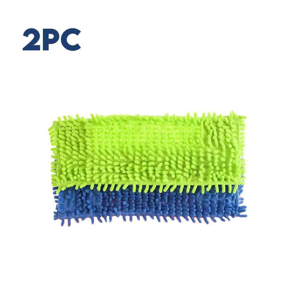 Microfiber Flat Mop Heads – Reusable Streak-Free Cleaning Pads