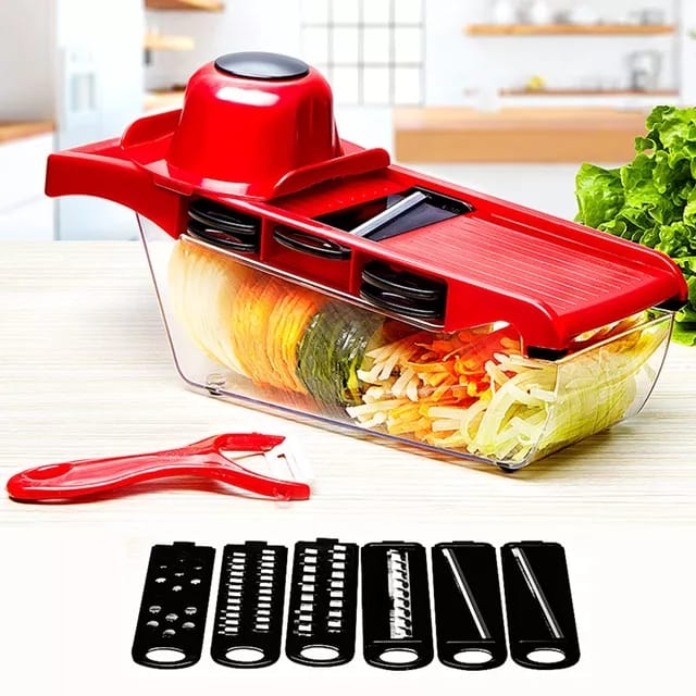 Mandoline Slicer (6-in-1) – Vegetable Grater & Cutter