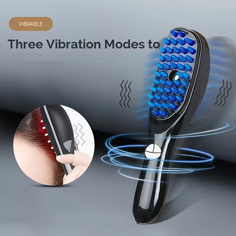 USB Electric Scalp Massage Comb & Hair Brush | Rechargeable Hair Care Tool