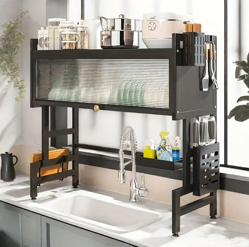 Over-Sink Cabinet Rack – Multi-Functional Kitchen Organizer