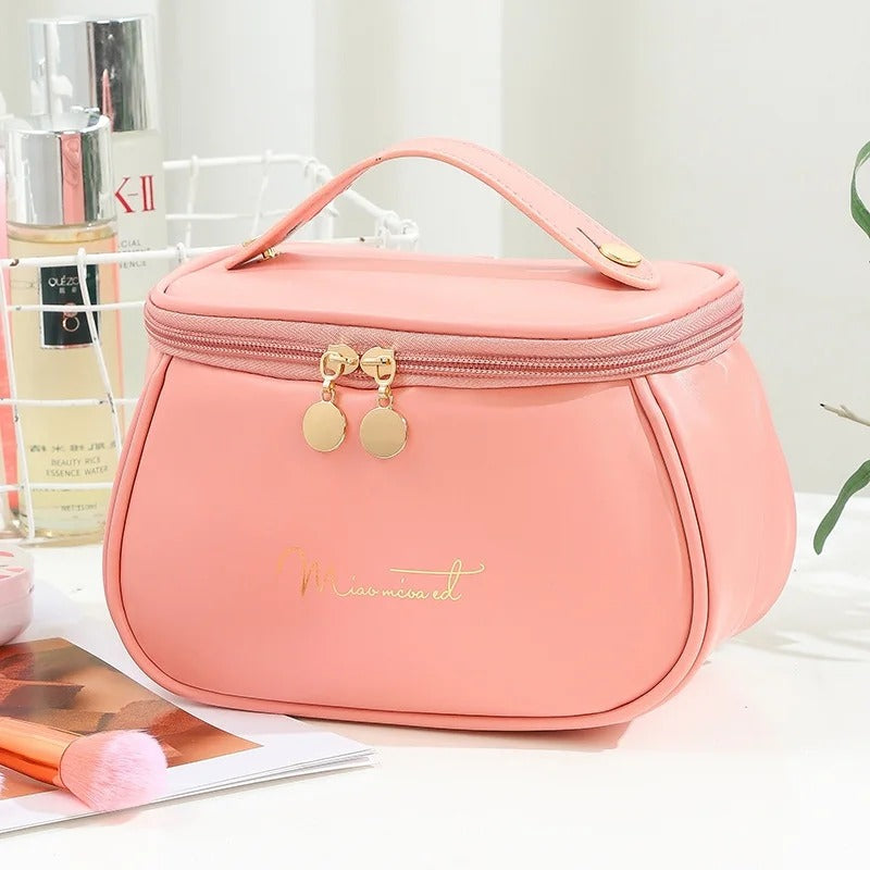 PU Leather Makeup Bag – Travel Cosmetic Organizer