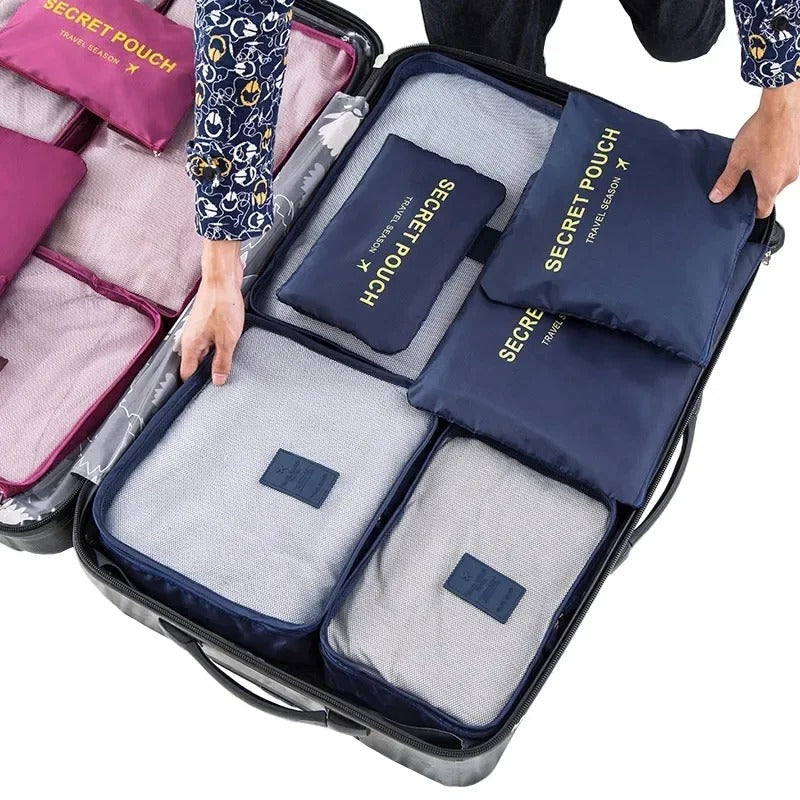 Travel Bag Set (6 pcs) – Waterproof Packing Organizers