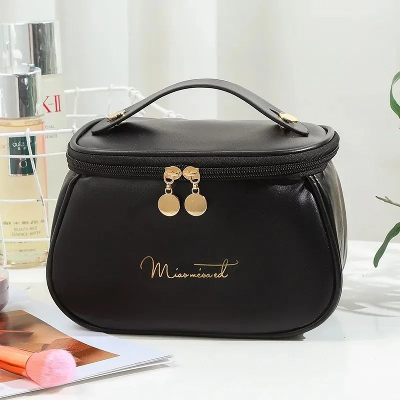 PU Leather Makeup Bag – Travel Cosmetic Organizer